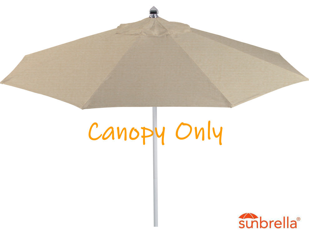 9' Round Universal Sunbrella Replacement Canopy, Antique Beige