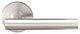 Copenhagen Lever Tubular Privacy, Satin Stainless Steel, 2-3/8" Backset