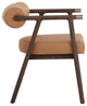 Sova Dining Armchair, Antique Brown, Sahara Camel Leather