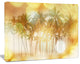 Palms in Serene Tropical Beach, Landscape Canvas Art Print, 20"x12"