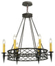 33 Wide Topridge 6 LT Chandelier