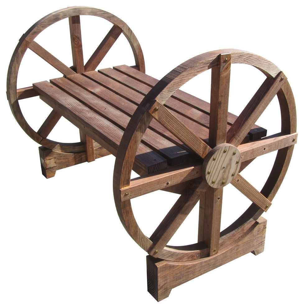 SamsGazebos Wood Garden Benches With Wheel Legs