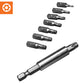 S2 Steel Security Bits, 9 Piece Set
