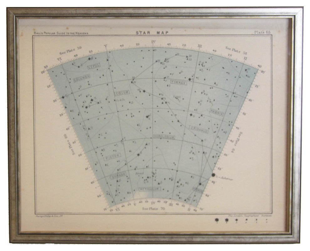 Constellation Star Map 65, Shadowbox