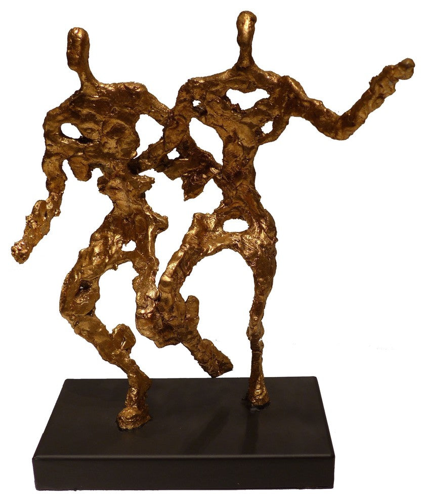 In Motion Sculpture, Antique Gold
