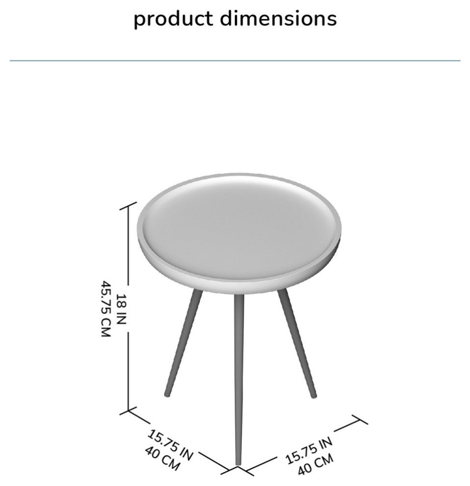 Chevery Small Tri Pin Side Table, Natural
