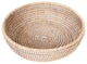 Artifacts Rattan Rattan Everything Bowl, White Wash