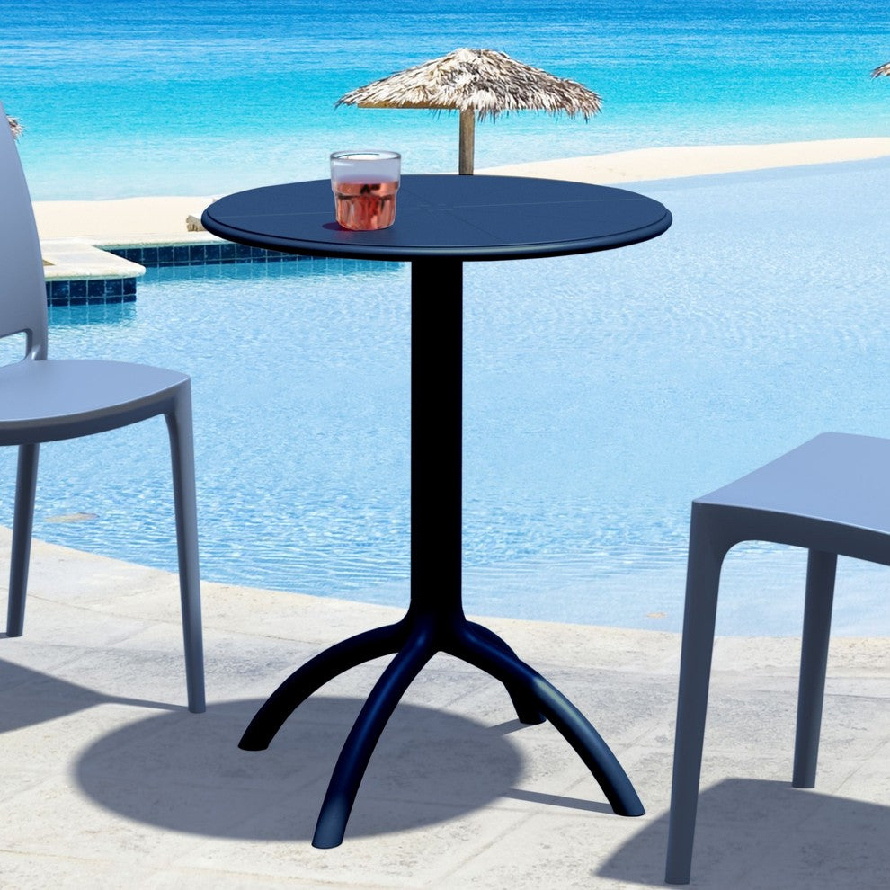 Compamia Octopus Round Bistro Table, Black