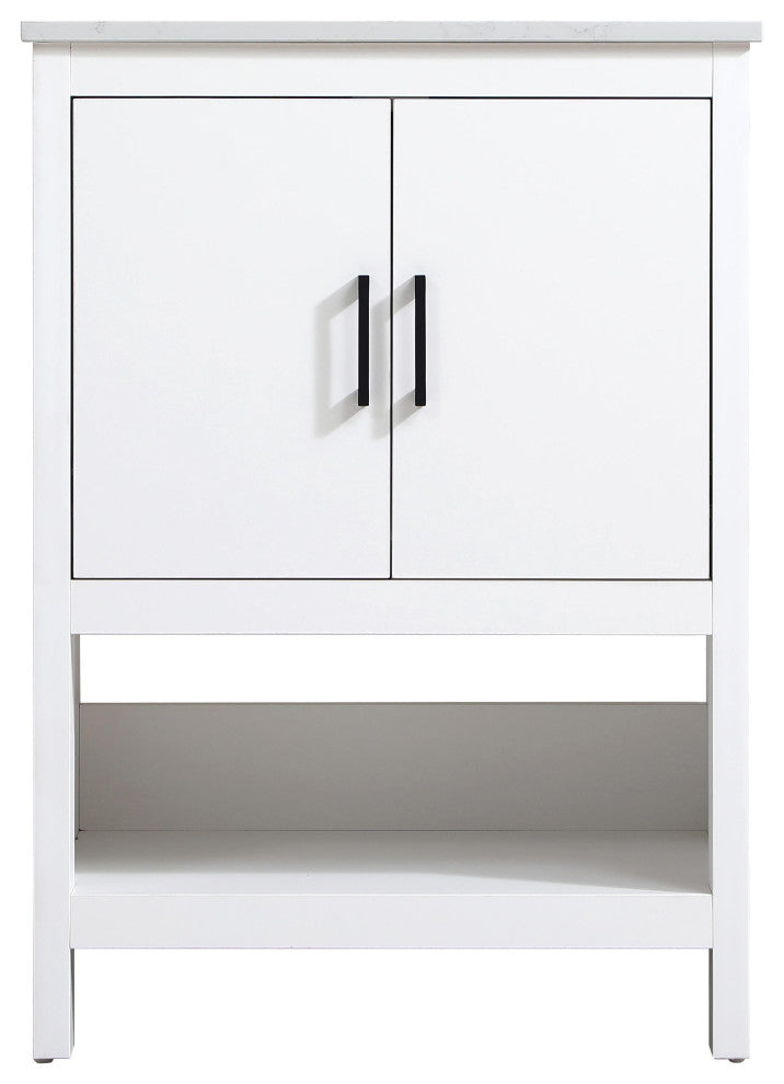 Home Living 24" Single Bathroom Vanity, White