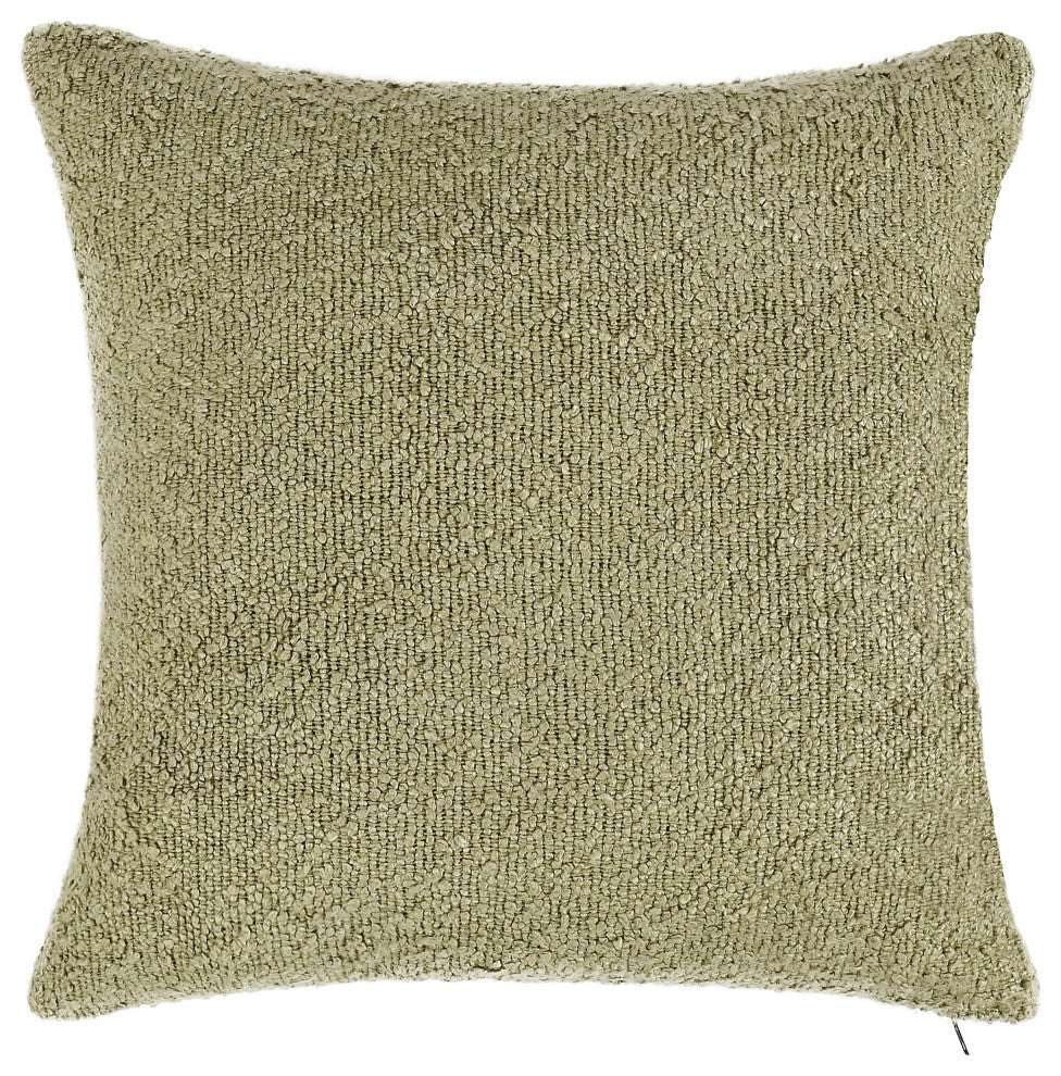 Sava 22" Cotton Blend Throw Pillow by Kosas Home, Wheat Green, 22x22