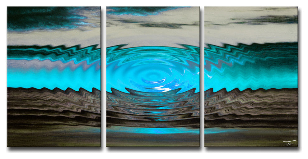 Ready2Hangart 'Aqueous Trance Xii' By Tristan Scott Canvas Art, 3 Panels, 18 I