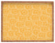 Julia Da Rocha Dahlias Yellow Rectangular Tray, Large