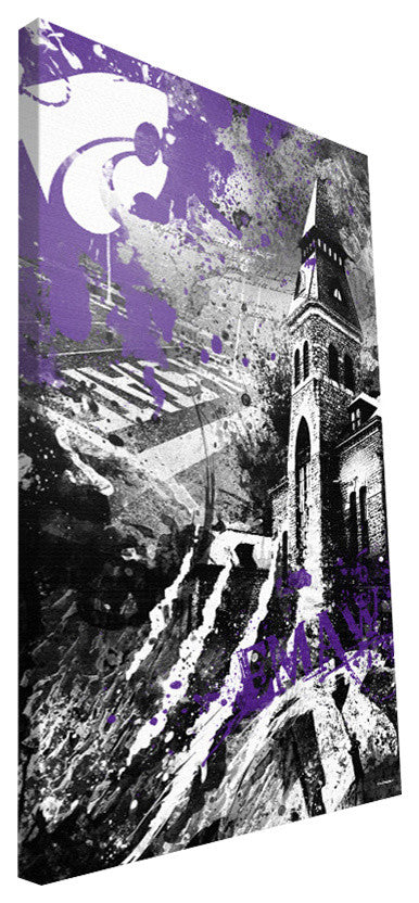 KSU Wildcats Spirit Canvas Print, 16"x24"
