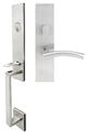 Brussels Lever, Mortise Entry Handleset, RHR, Satin Stainless Steel