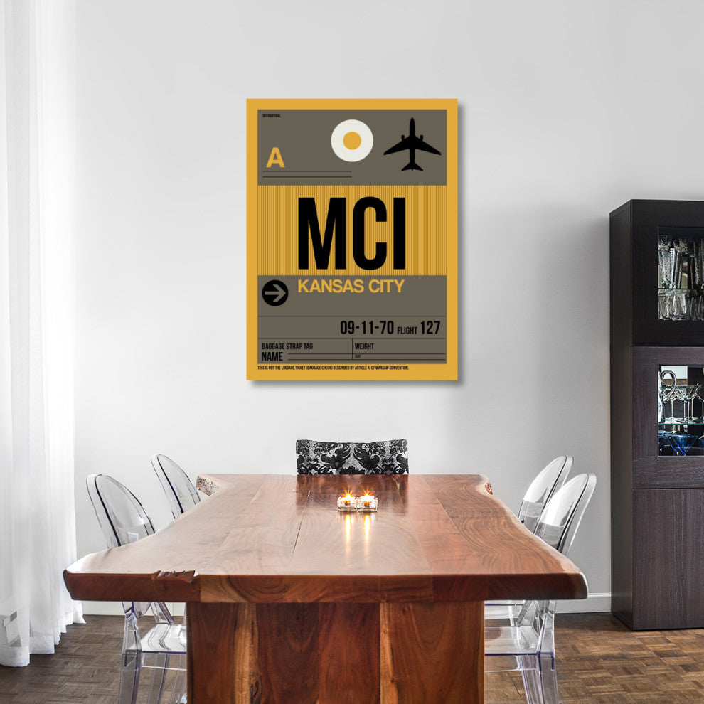 "MCI Kansas City Luggage Tag 1" Fine Art Print