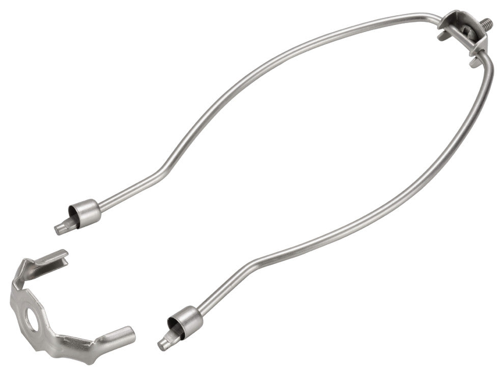 Aspen Creative 20003-22 9" Lamp Harp With Saddle, Satin Nickel, 2-Pack