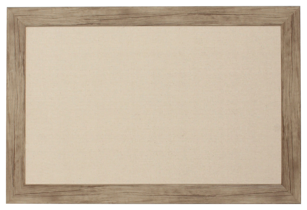 Beatrice Rustic Brown Framed Fabric Pinboard