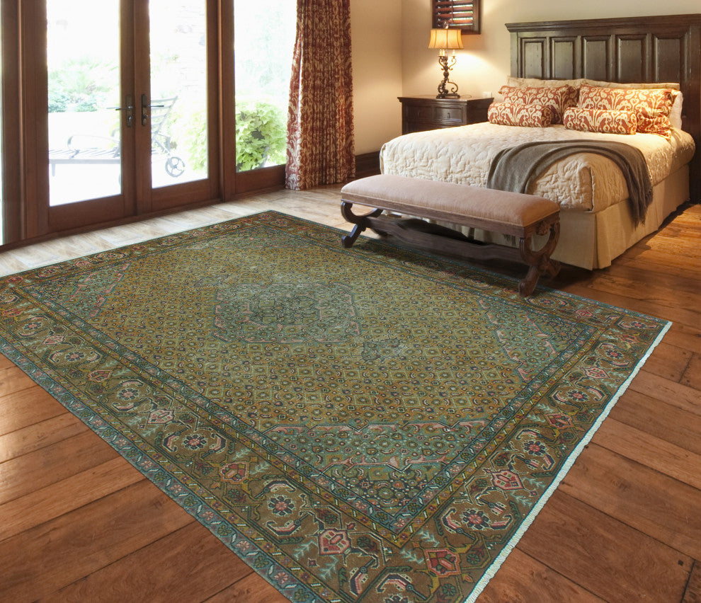 Semi-Antique Dinara Gold Rug