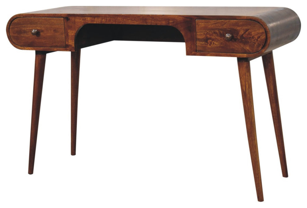Artisan Furniture Solid Wood Chestnut London Arch Writing Desk