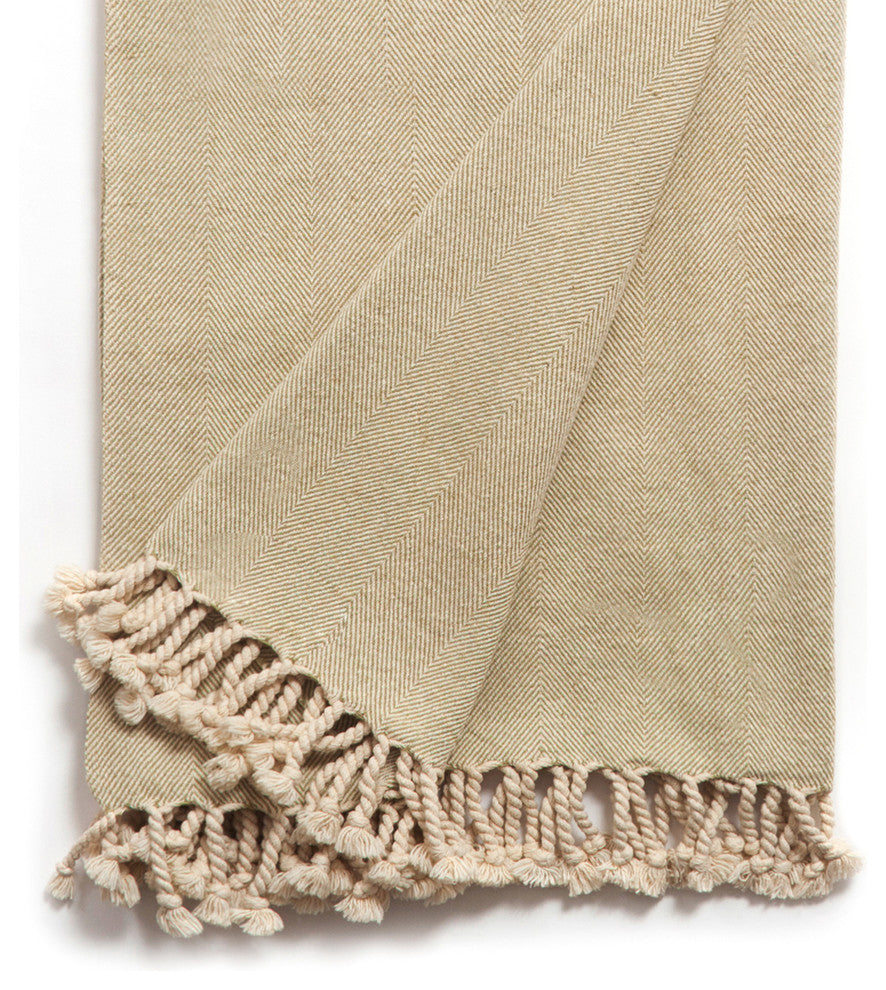 Duke Green Blanket Throw, Olive