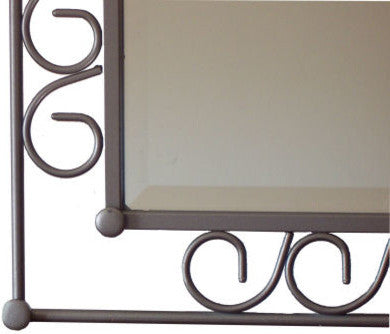 Hoop Beveled II Wrought Iron Mirror