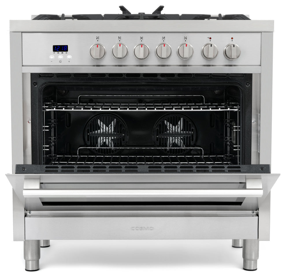 36 in. Stellar Collection 3.8 cu. ft. Dual Fuel Range, 5 Burner, Convection Oven