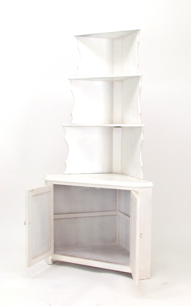 Corner Display, White
