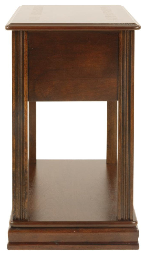 Breegin Contemporary Brown Chair Side End Table