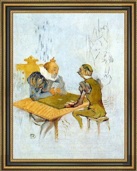Henri De Toulouse-Lautrec Le Belle et la Bete - Le Besigue