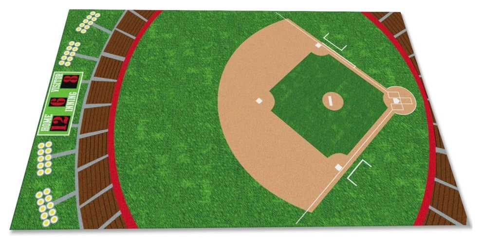 Baseball Stadium Rug