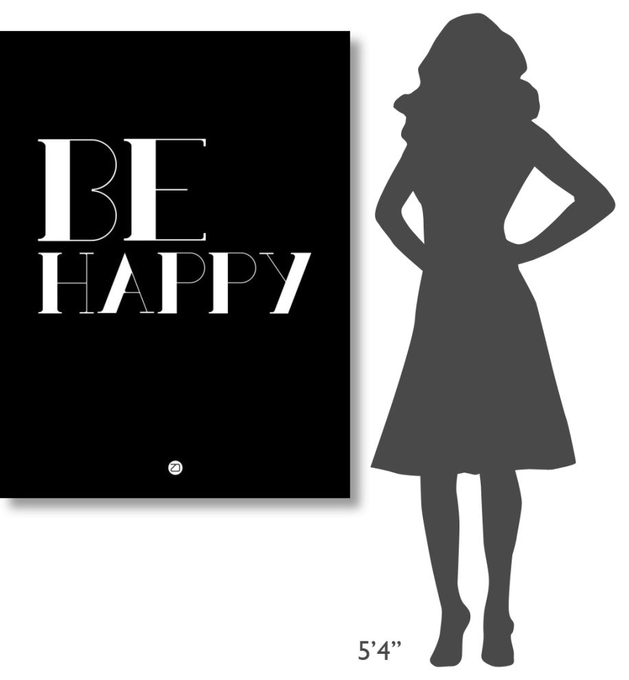 "Be Happy Poster 3" Fine Art Print