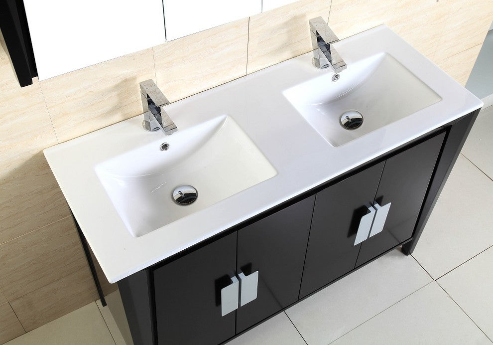 Zane Double-Sink Vanity, 48"