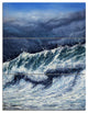 "Storm in Ocean" Photography Metal Wall Art, 3 Panels, 28"x36"