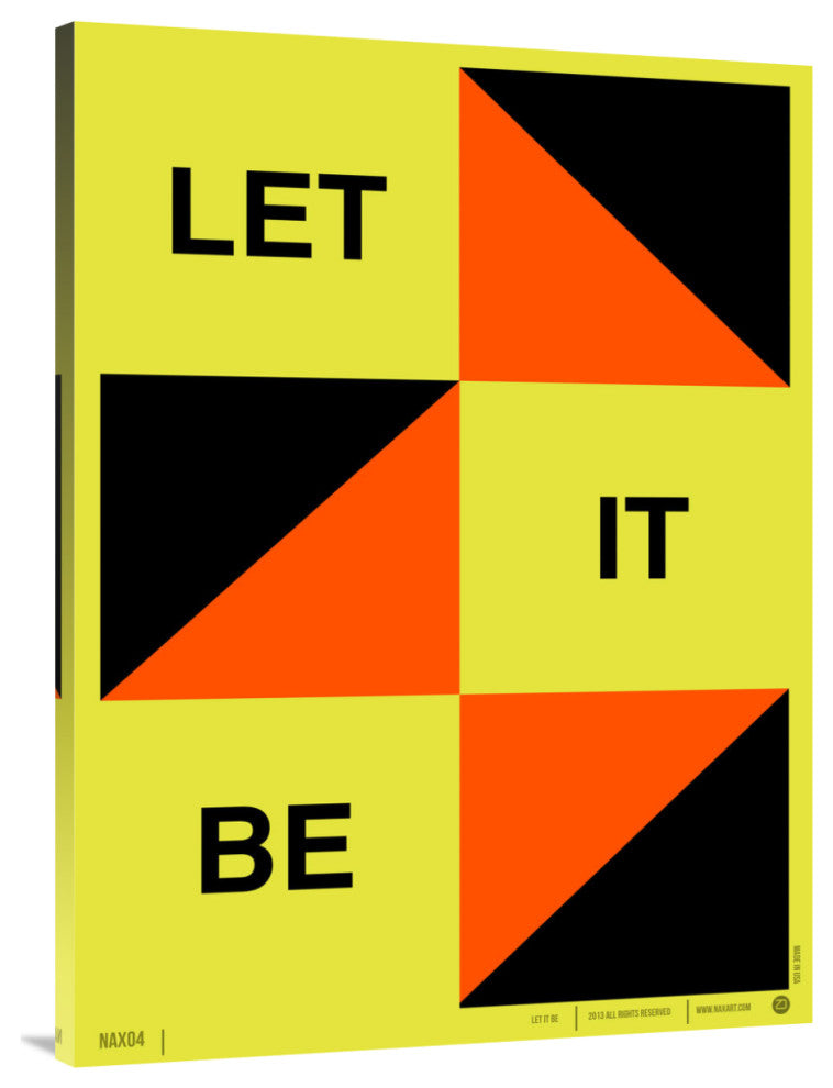 "Let It Be" Poster Fine Art Print