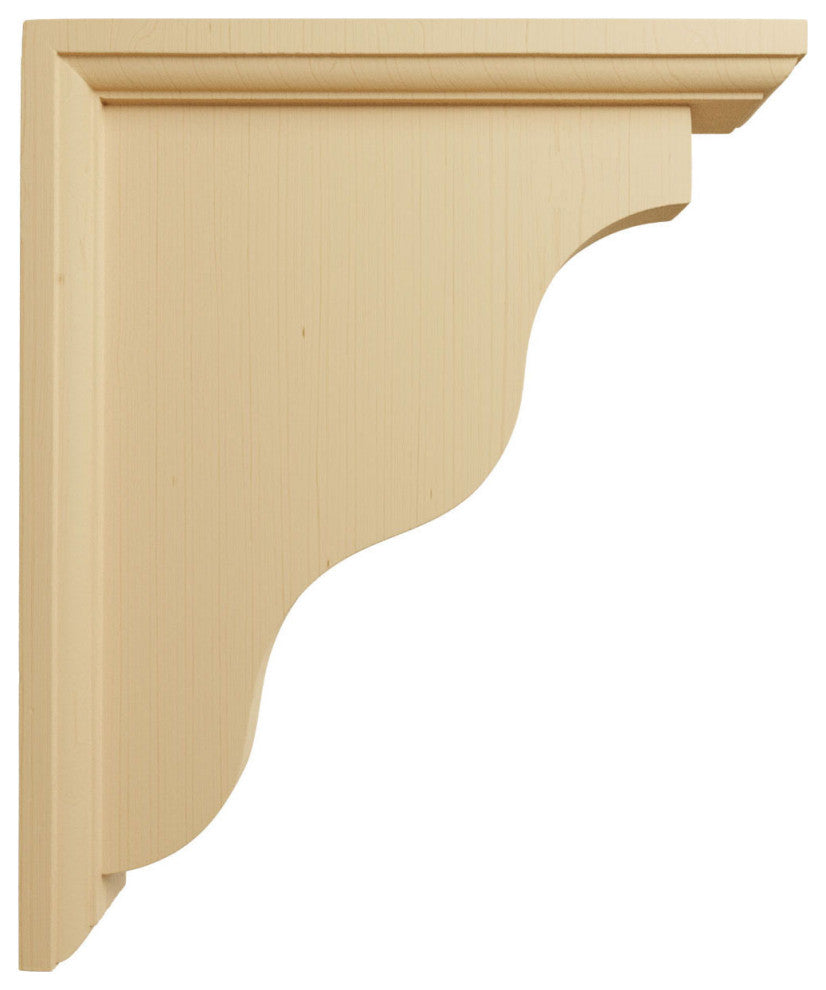 2 1/4"W x 9"D x 11"H Hamilton Traditional Bracket, Alder