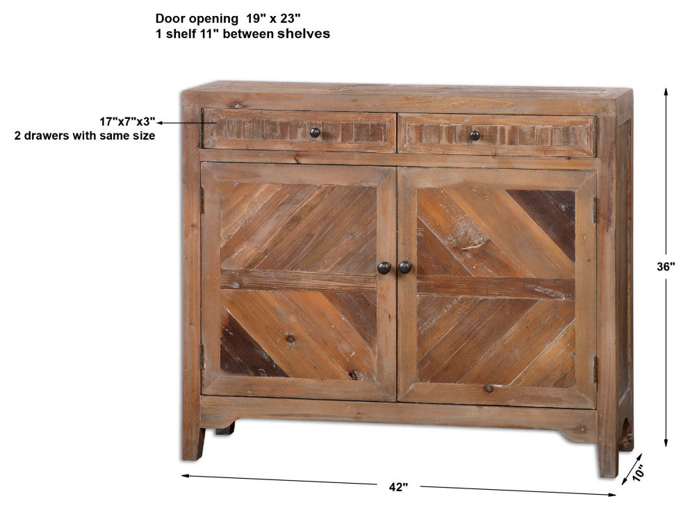 Uttermost Hesperos Reclaimed Wood Console Cabinet
