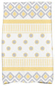 18x30" Scrambled Prints Geometric Print Hand Towels, Yellow