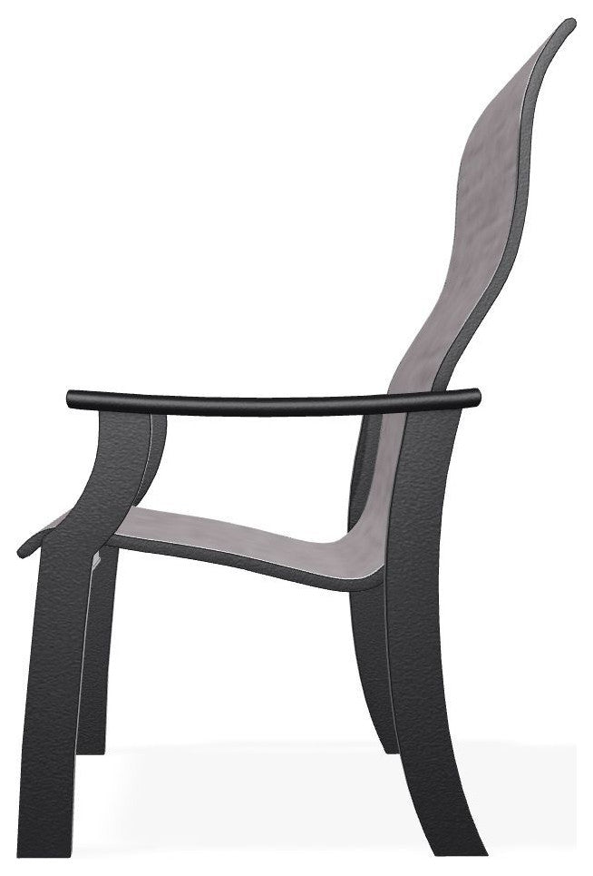 St. Catherine Sling Outdoor Armchair, Fossil/Black