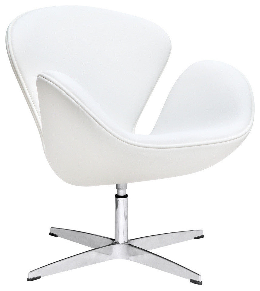 Modern Classics Swan Chair Leather, White