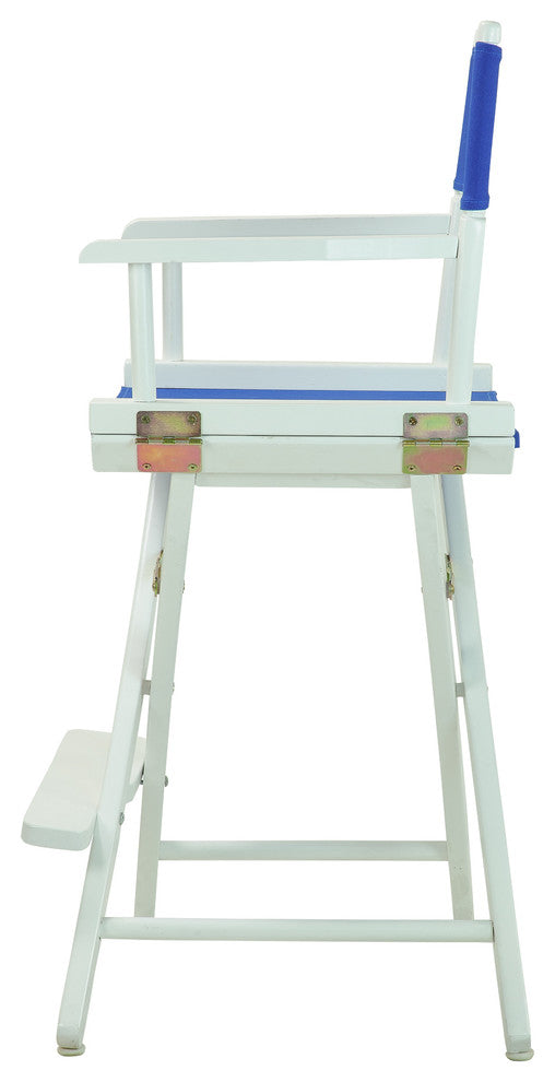 024" Director's Chair White Frame-Royal Blue Canvas
