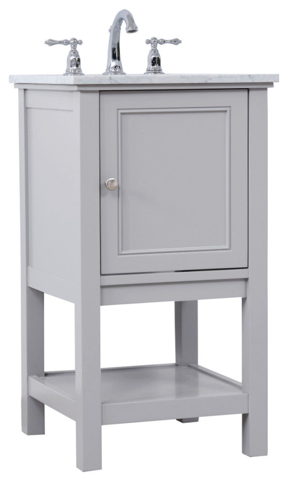 Matilda 19" Single Bathroom Vanity Set, Gray