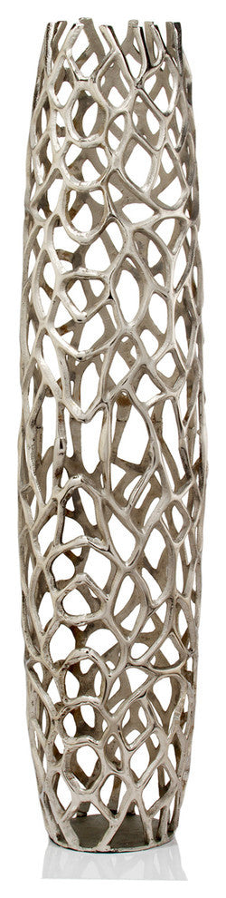 Rama Twigs Silver Barrel XL Floor Vase