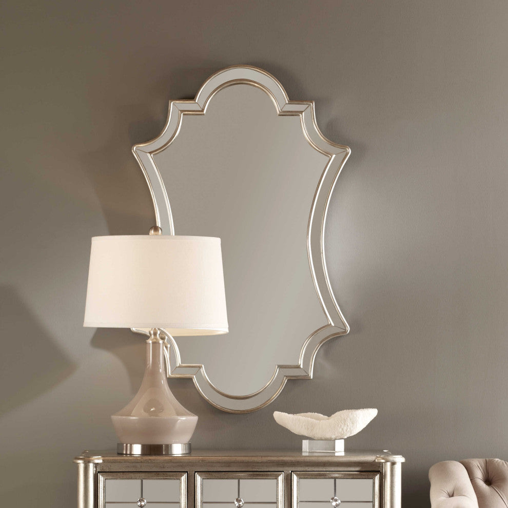 Curved Shaped Venetian Wall Mirror