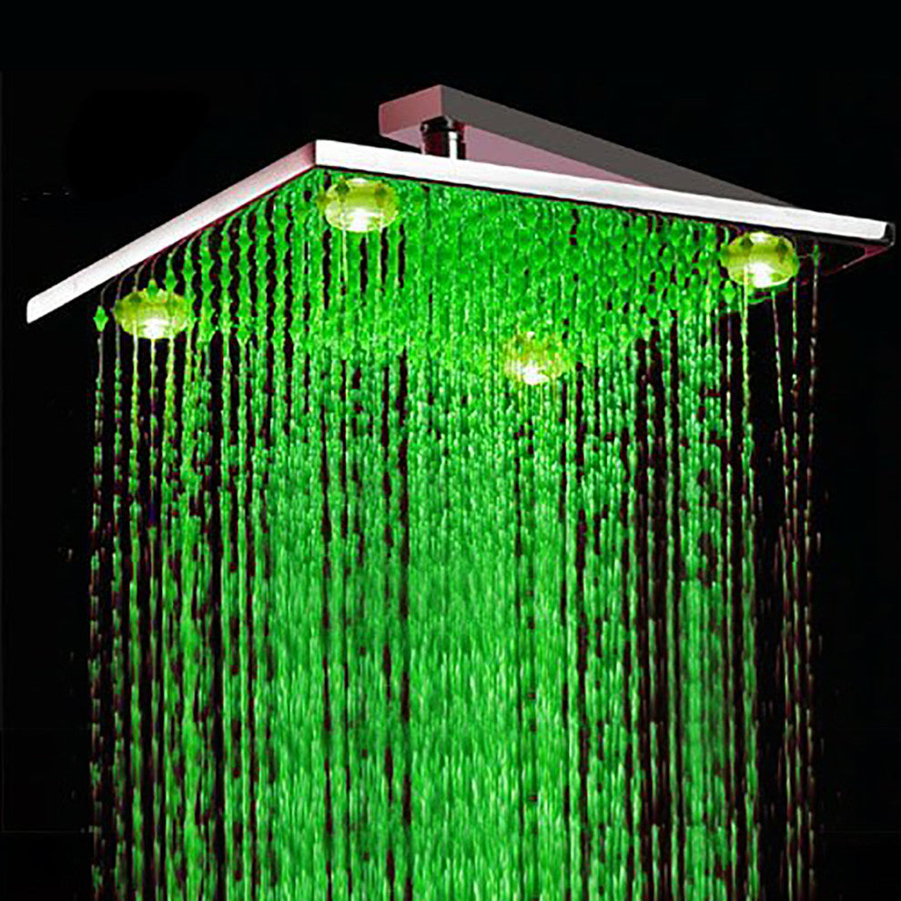 Fontana 8", 10", Or 12" Wall Mount LED Shower Head
