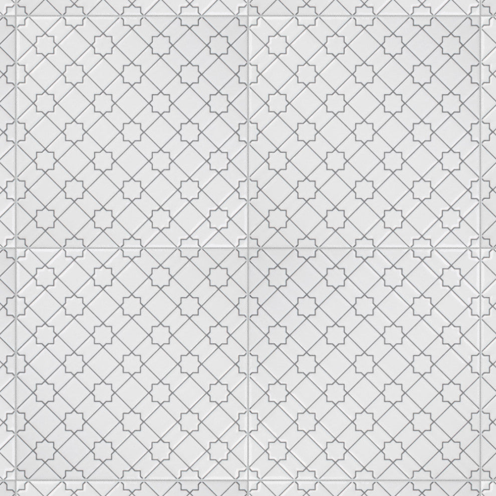 Sevillano Giralda White Ceramic Wall Tile