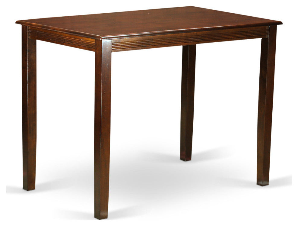 5 Pc Counter Height Dining Room Set -Pub Table And 4 Kitchen Bar Stool, Mahogany