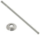 1/2" Ips X 19" Ceiling Mounted Shower Arm With Flange In Polished Chrome, Polished Chrome
