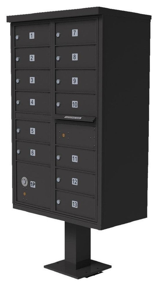 1570 13-Door Cluster Box Unit, Bronze