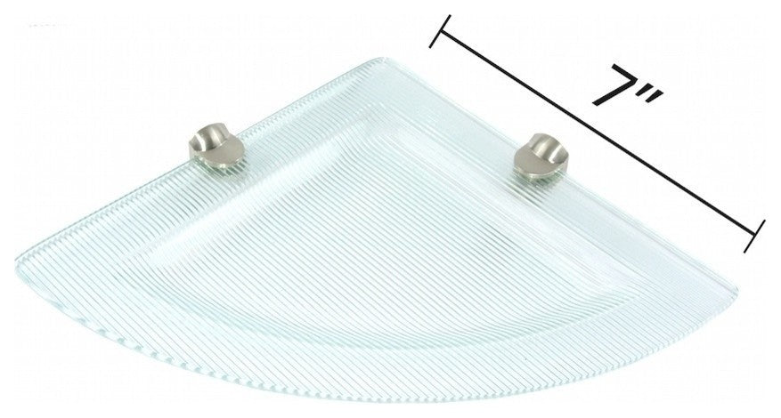 7"x7"Floating Corner Shelf Stripe