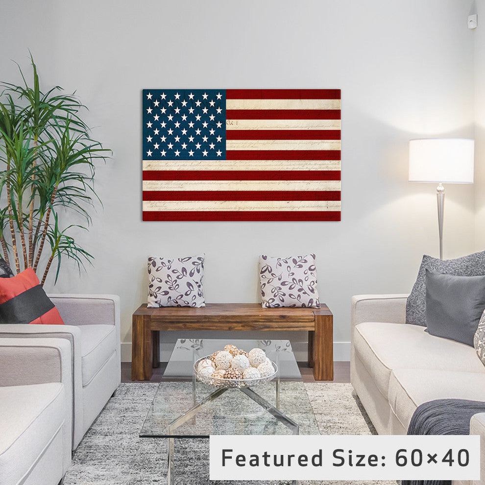 "US Constitution - American Flag" by iCanvas, 18x12x1.5"